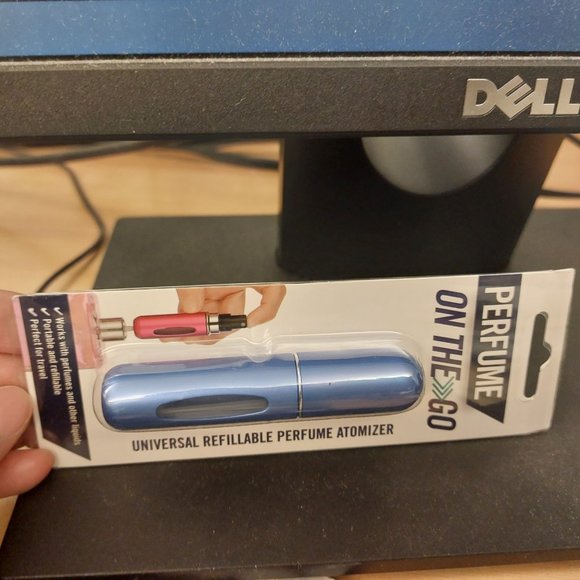 Perfume On The Go Universal Refillable Perfume Atomizer Travel Practical BLUE - Picture 2 of 3